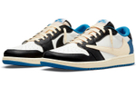 Travis Scott x Fragment Design x Air Jordan 1 Low OG SP three-party joint white, Blue and black lightning Barb 2.0# Gift Recommendation