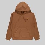  Толстовка мужская Carhartt WIP Hooded American Script артикул:I028279_hamilton_brown - купить в магазине Дайс