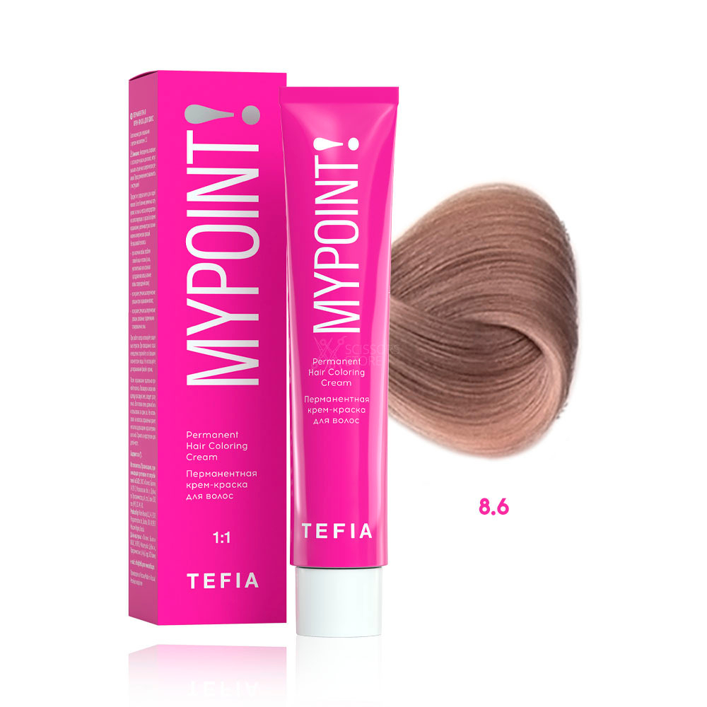 TEFIA Перманентная крем-краска для волос MYPOINT 60мл