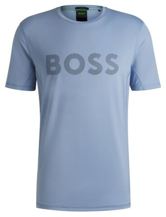 Мужская теннисная футболка BOSS Tee Active 1 - небесный