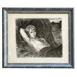 Лянглебен М. В. Портрет Сергея Есенина. Автолитография, 1964