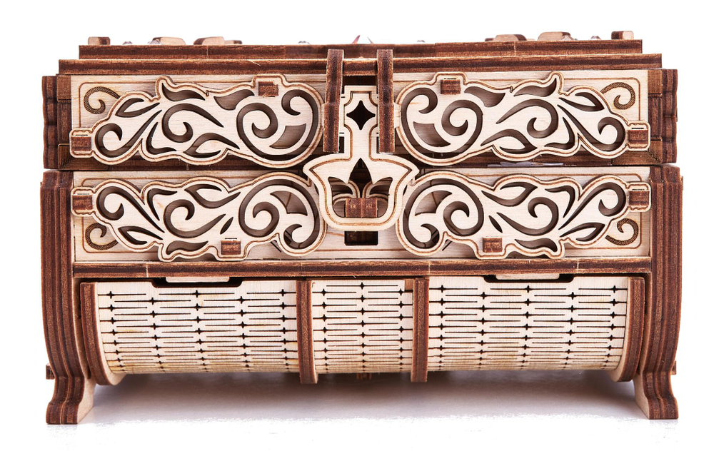 Cборная модель Wood Trick Шкатулка, декорированная кристаллами Swarovski ®