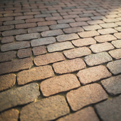 Тротуарная плитка Арена - Листопад гранит Арабская ночь, комплект из 2 видов плит