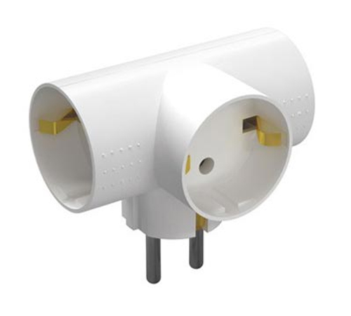Сетевой разветвитель Фотон АМ 16-3ТЕ 16A, с заземл. конт., тройник