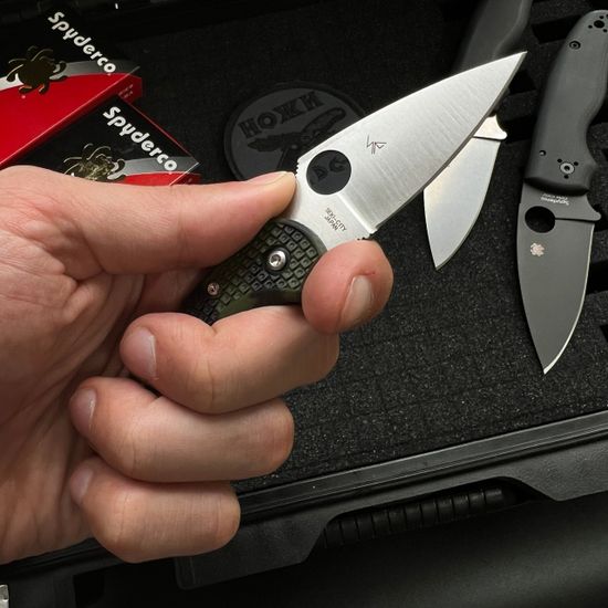 Складной нож Spyderco Dragonfly 28ZFPGR2 c клинком из стали VG-10, рукоять FRN