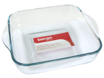 Форма жаропрочная квадратная 1950мл 256*256мм с пл.крышкой "Borcam"