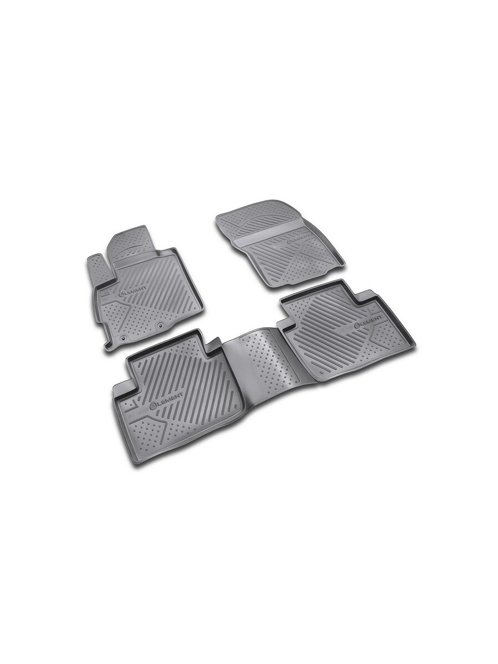 Коврики в салон для MITSUBISHI Outlander XL 2005-2010, 2010-2012, 4 шт. (полиуретан, серые) NLC.35.14.211