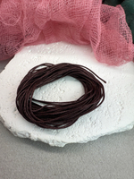 Шнур для плетения браслетов 0,8 мм, Шоколадный (5 м)