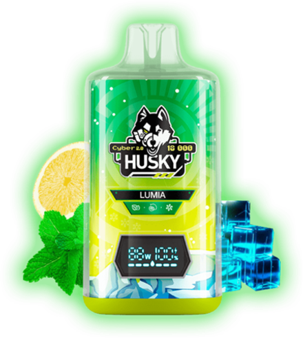 Husky Cyber 2 Lumia - холодный лимон-перечная мята 18000 затяжек 20мг Hard (2% Hard)