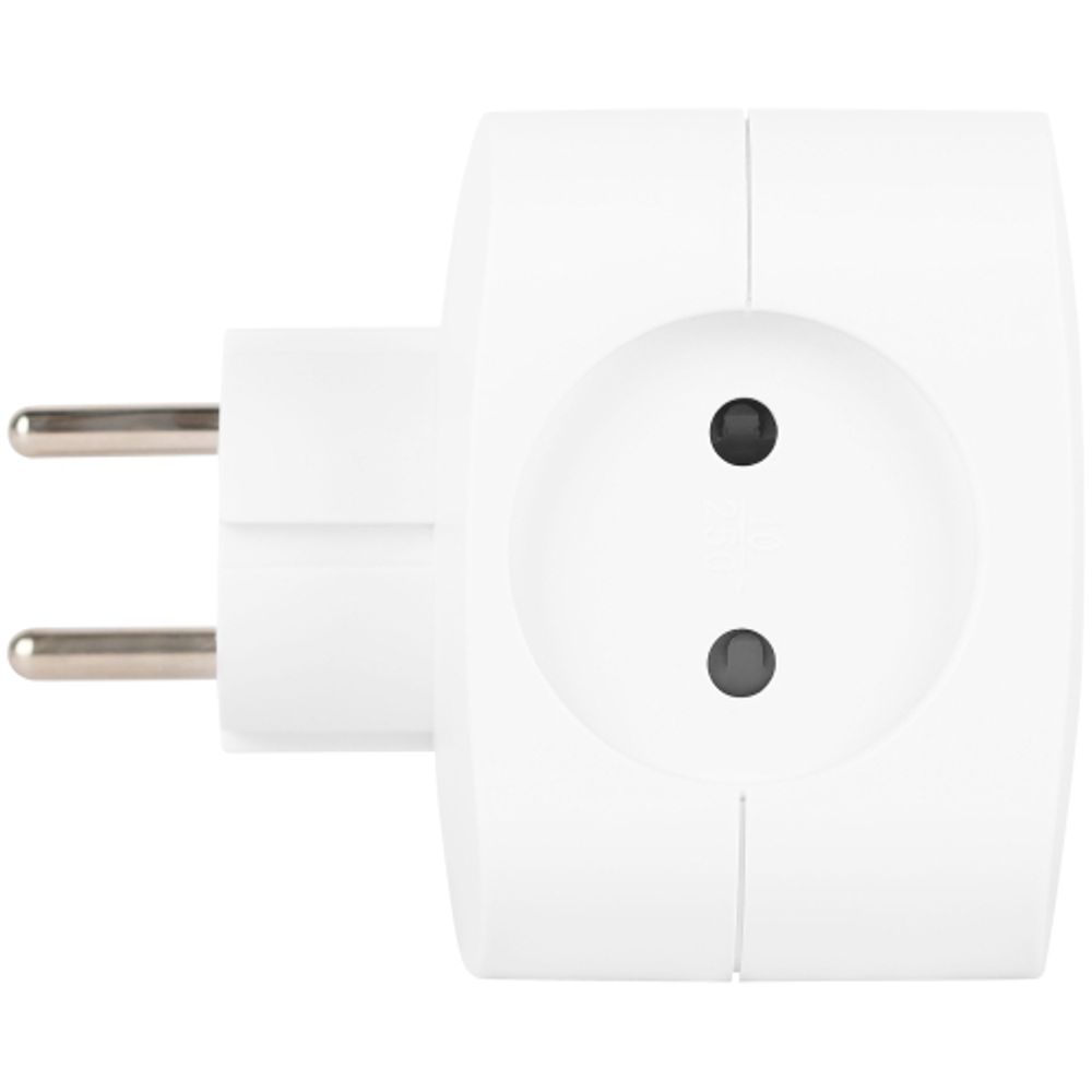 Разветвитель электрический ЭРА SP-4-3USBAC-W на 4 розетки + 3 USB A+C со шторками 10А белый | Тройники