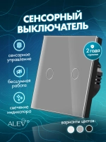 Выключатель сенсорный двухклавишный для дома