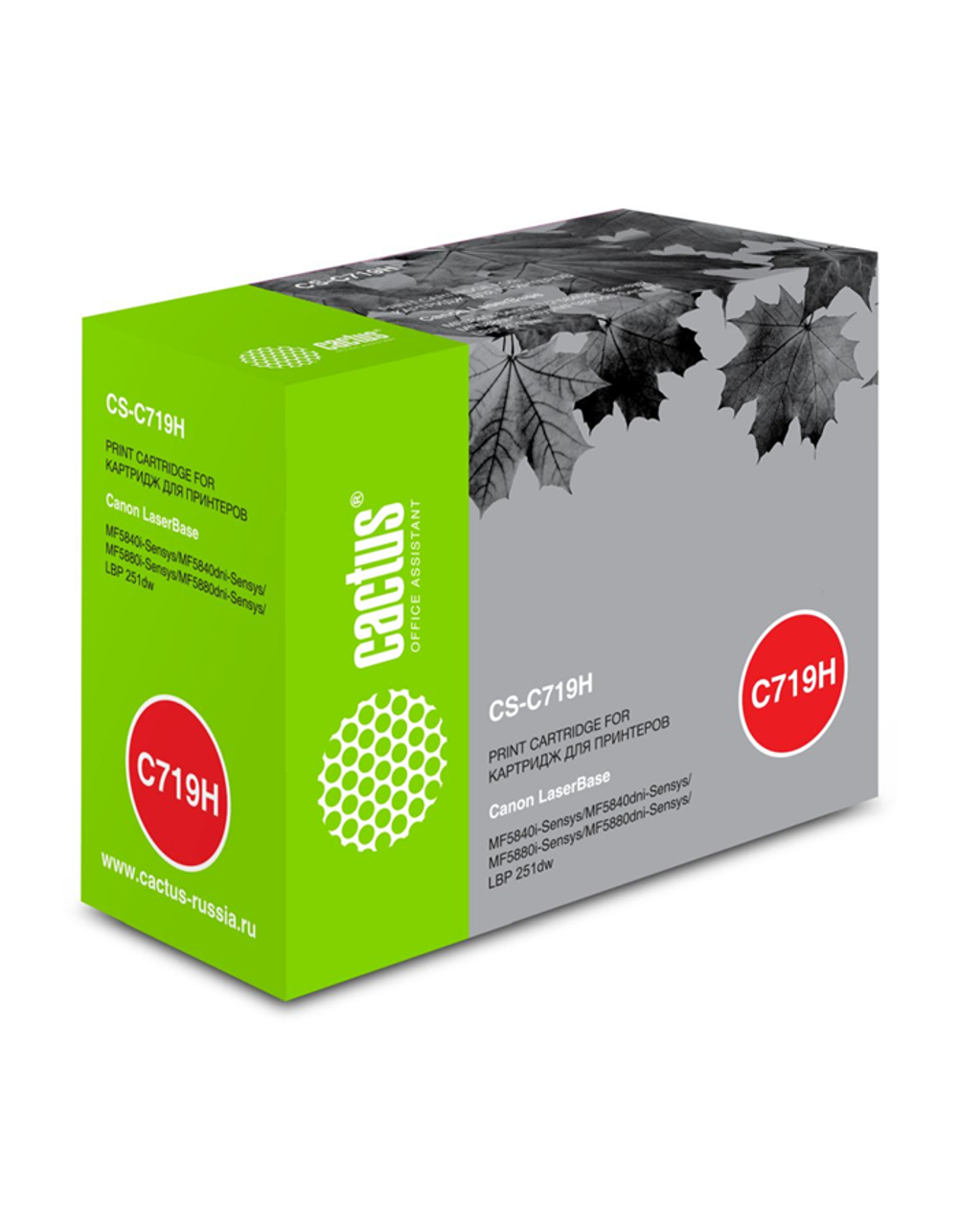 Cactus CS-C719H 719H черный (6400стр.) для Canon MF5840dni-Sensys/MF5880dni; LBP6300i/6650i