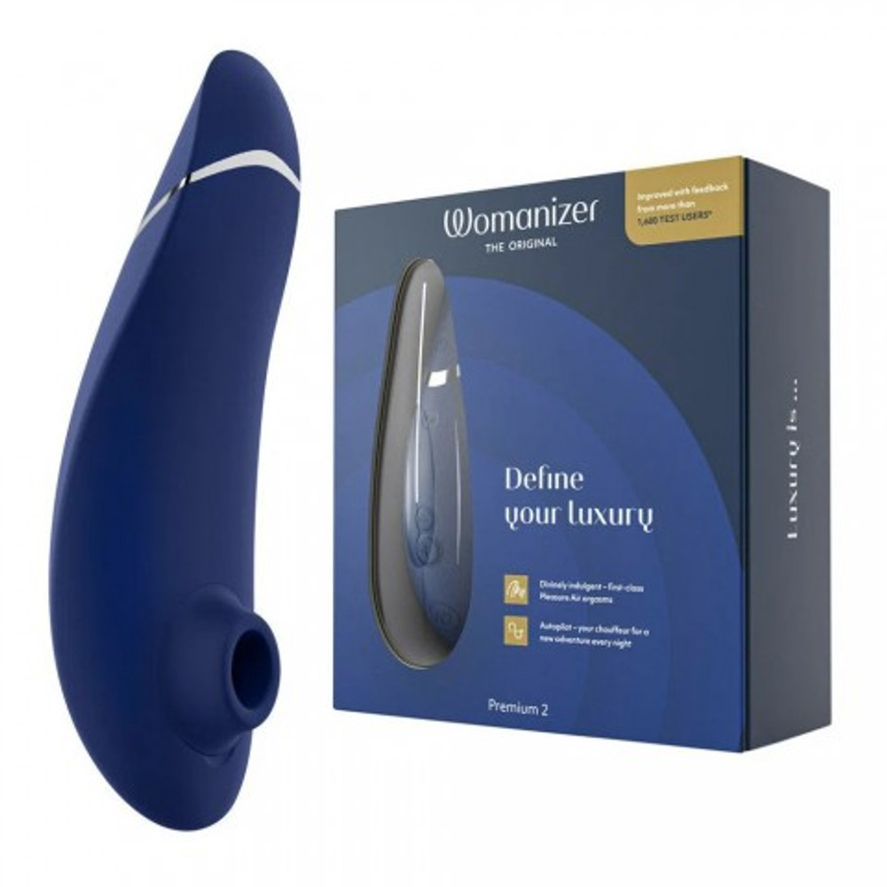 Бесконтактный клиторальный стимулятор Womanizer Premium 2 Blueberry