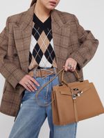 БРЕЛОК CHARM 01 EPSOM LATTE