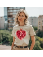 Термонаклейка на одежду, термопринт Гранат