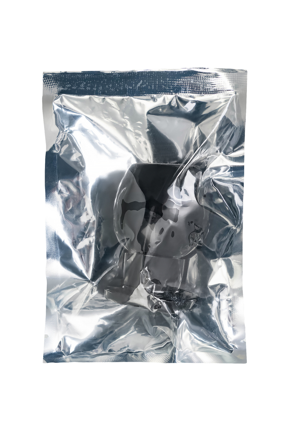 Анальная втулка c тоннелем черная 6,5 см