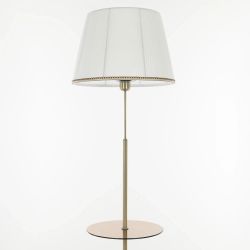 Citilux Линц CL402980T Торшер бронза со столиком и белым абажуром