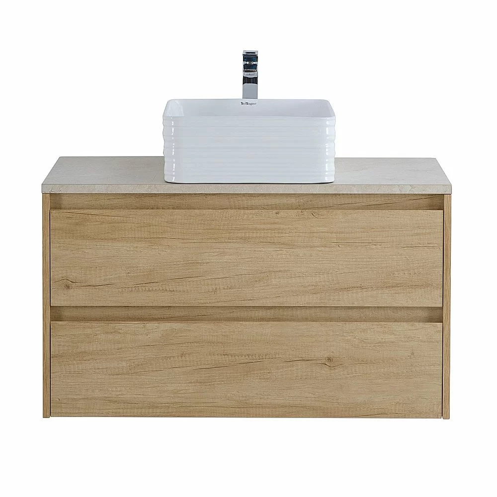 Тумба с раковиной и столешницей BelBagno KRAFT 80 Rovere Nebrasca Nature