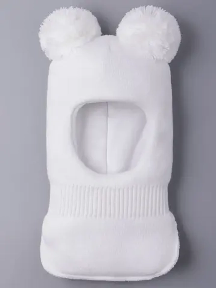 Шапка шлем детская зимняя вязаная