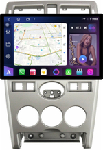 Магнитола для Lada Priora 2007-2013 (рамка серебро) - FarCar BX877 монитор 13" 2K QLED на Android 13, TS10, 6+128, CarPlay, 4G SIM-слот