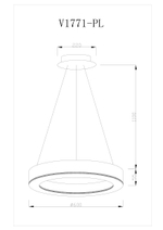 Светодиодная подвесная люстра Moderli V1771-PL Viso