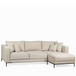 Раскладной диван Newton правосторонний светло-серый