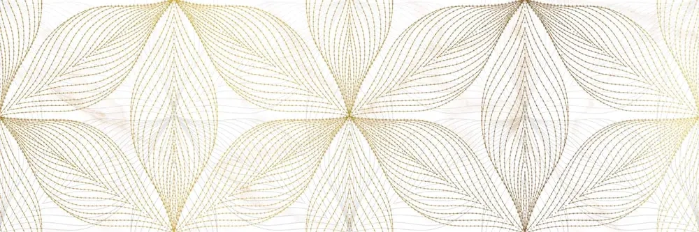 Декоративная плитка Alma Ceramica DWU11DEA014 Dea 200x600 бежевая глянцевая с орнаментом