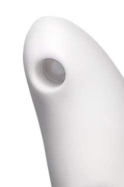 Вакуум-волновой стимулятор клитора с вибрацией Satisfyer Vulva Lover 2, силикон, белый, 11,9 см