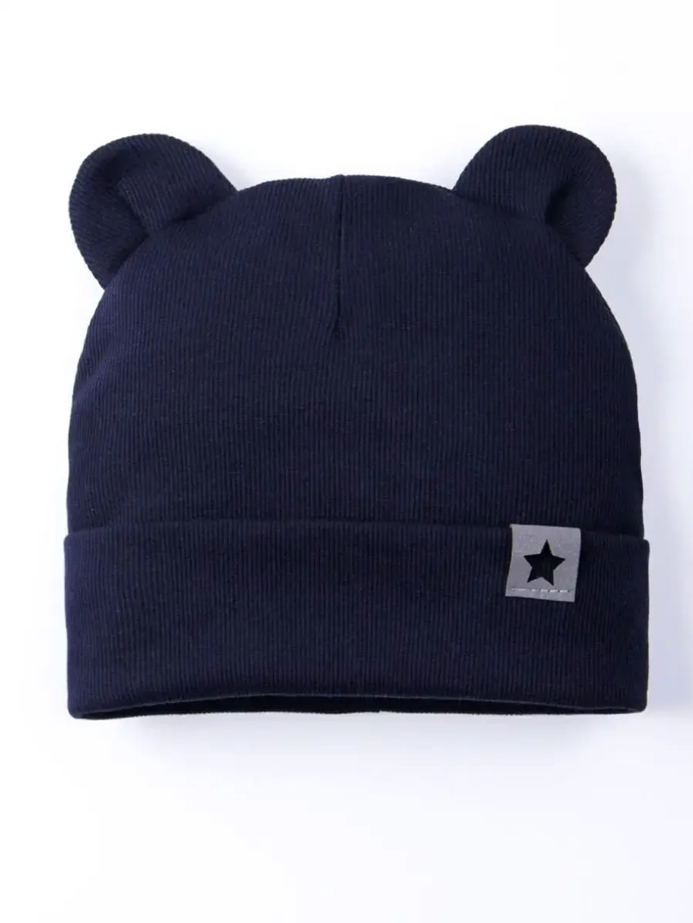 Шапка детская с ушками на осень