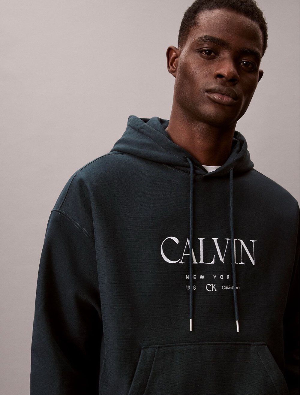 Худи Calvin Klein Premium Fleece Logo Graphic Nurture Navy