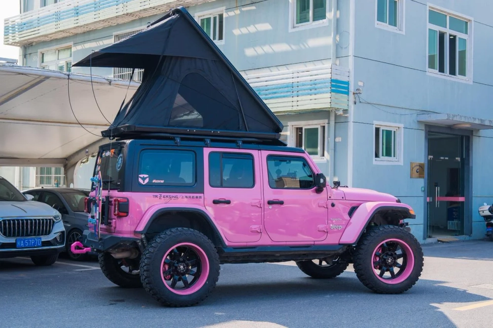Палатка на крышу для Jeep Wrangler JL JK 2018-2024+ Джип Вранглер Тент Лестница походный туристический аксессуар