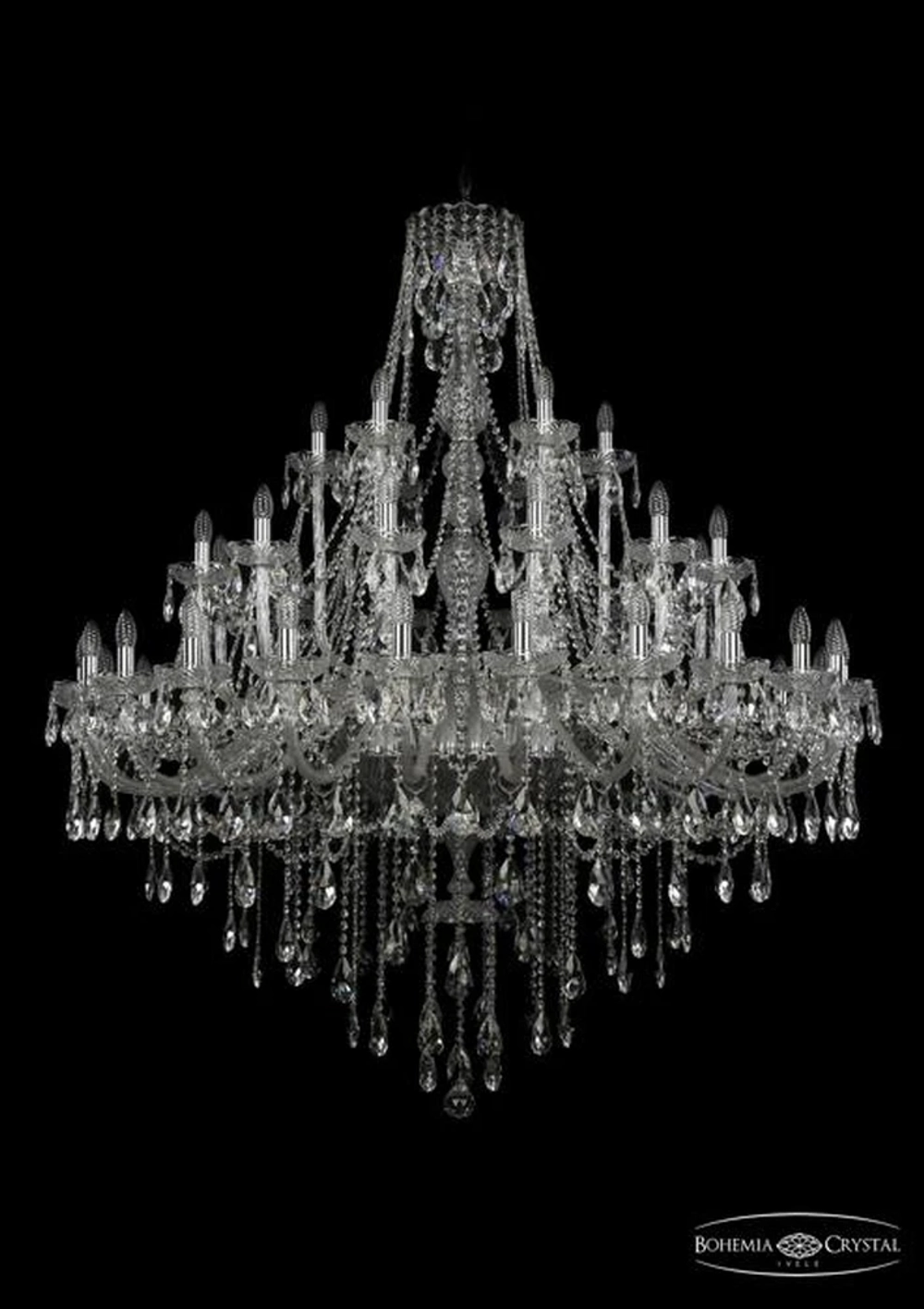 Подвесная люстра Bohemia Ivele 1415/24+12+6/530/Ni