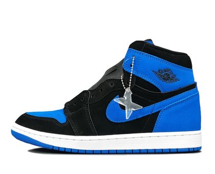 Jordan 1 mid blue black on sale
