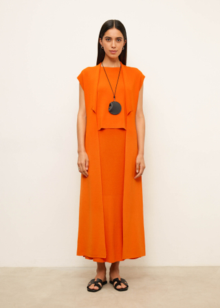 Юбка SAVANNAH с ярусами, оранжевый