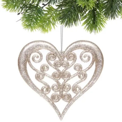 Подвеска «Блеск сердца» 12 см, Золото