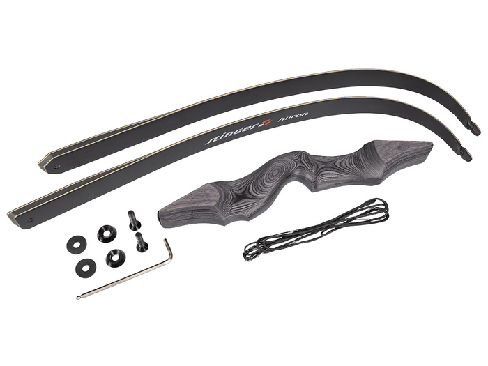 Лук рекурсивный Stinger Huron, 30 lbs/13,6 кг, длина 60 дюймов, ламинат (SG-BOW-F-30-GRAY)