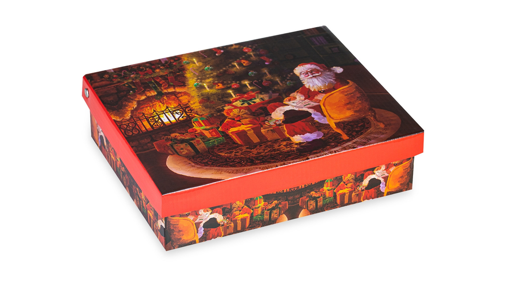 Набор чашек кофейных с блюдцем 6шт Lamart Noel Сюрприз Подарки Санты