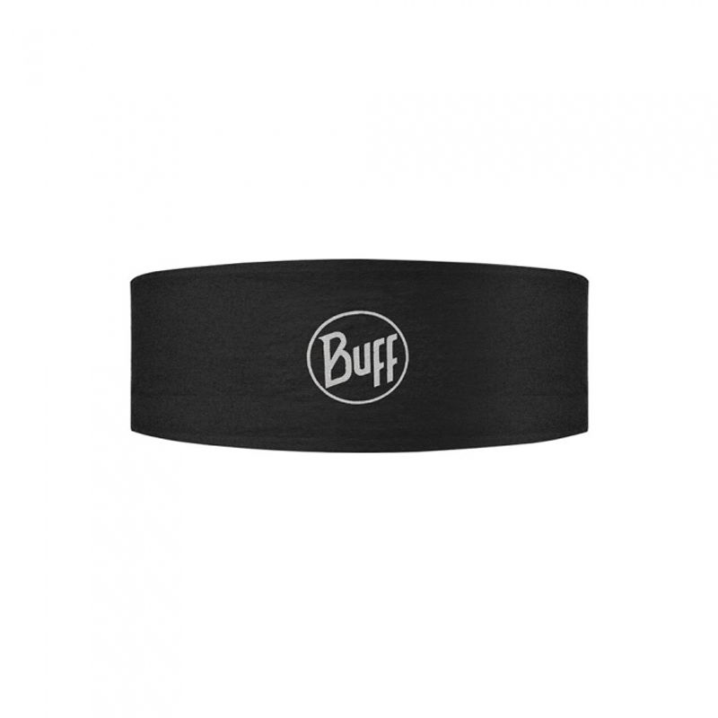 Термоповязка на голову спортивная Buff Solid Black Фото 1