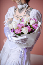 Дуо букет микс тюльпаны и гиацинты