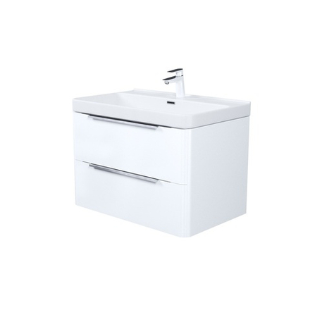 Тумба с умывальником IDDIS Cloud X, подвесная, 80 см, белый, CLX80W0i95K