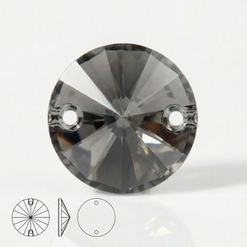 Пришивные стеклянные стразы (Grey / Серый) Rivoli