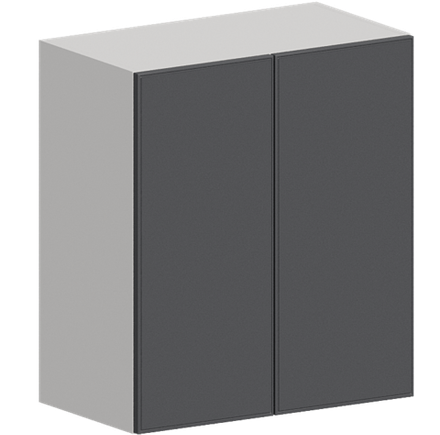 Кухня Модуль ШВВ 600 Графит / Графит Софт