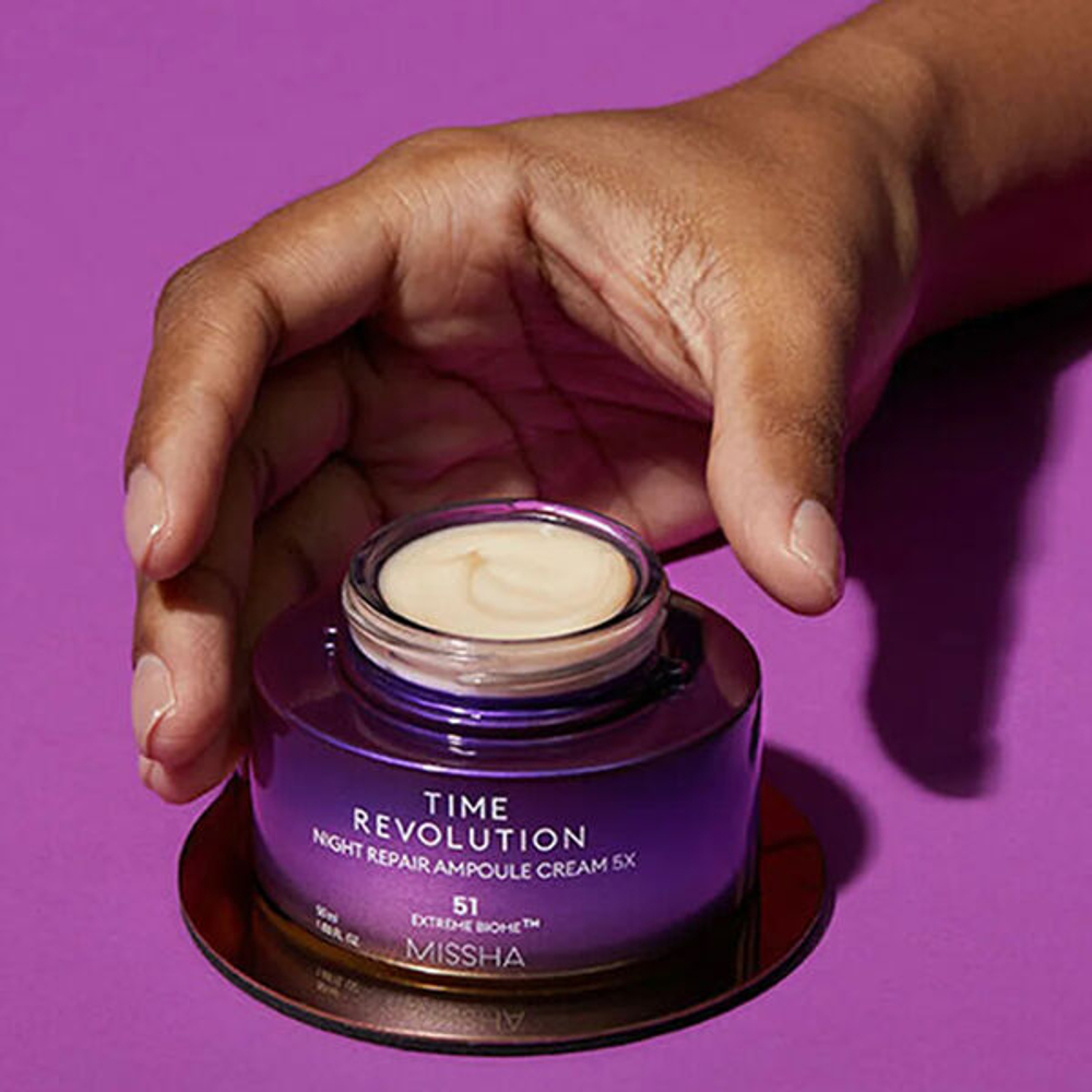 Ночной восстанавливающий крем с пробиотиками MisshaTime Revolution Night Repair Ampoule Cream 5X, 50мл