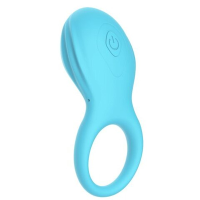 Голубое эрекционное виброкольцо Blue Lagoon (Цвет: голубой)