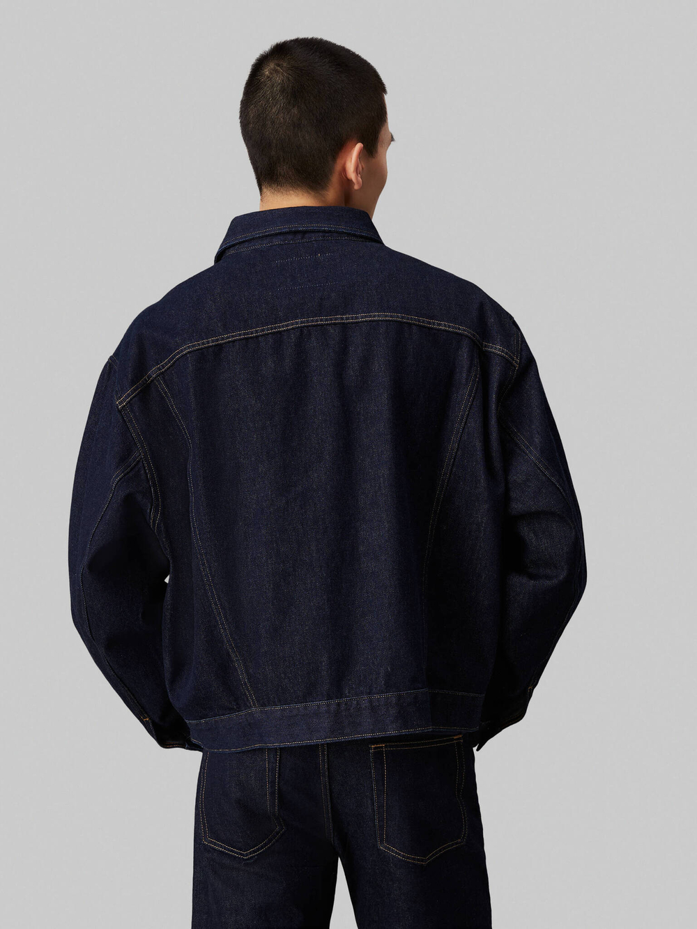 Джинсовая куртка CALVIN KLEIN JEANS - темно-синий(J30J326391)