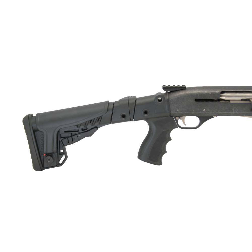 Приклад телескопический складной со щекой на МР-153, МР-133, DLG Tactical. Черный