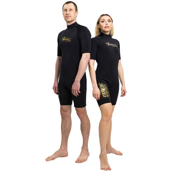 Гидрокостюм женский Marlin Malibu Ultra Shorty Lady 2,5 мм Black/Gold