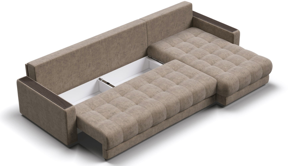 Угловой диван Босс Макс Велюр Роял тауп