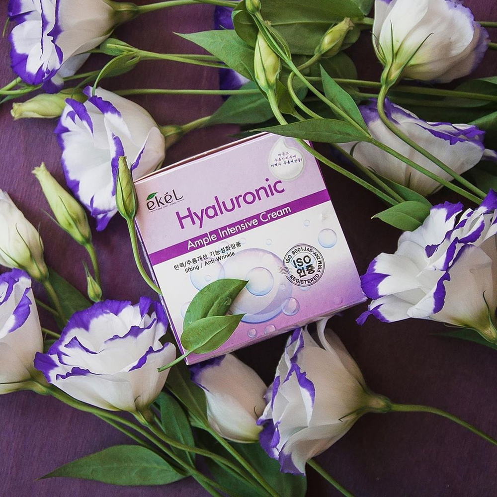 Ekel. Крем для лица с гиалуроновой кислотой Ample Intensive Cream. Hyaluronic Acid