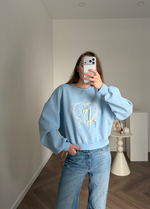 Свитшот Купидон голубой